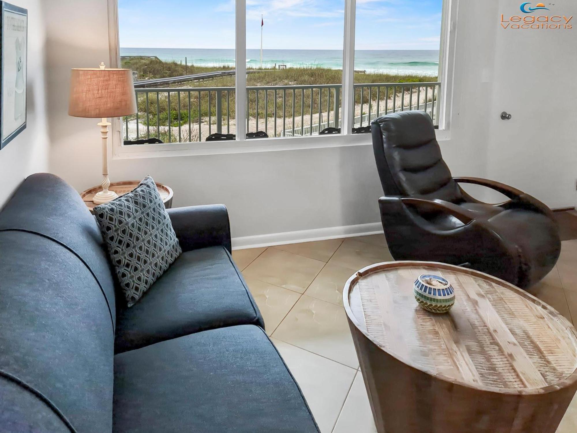 Is9-Cozy Upstairs Beachfront Condo - King Beds شاطئ فورت والتون المظهر الخارجي الصورة